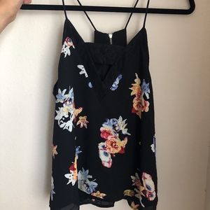 Express Floral Sleeveless Top
